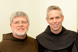 Fr. Jeff with General Minister Fr. Michael Perry, OFM