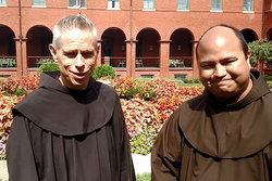 Minister General Fr. Michael Perry, OFM, with Br. Roger