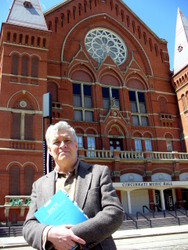 Br. Bob in front of Music Hall
